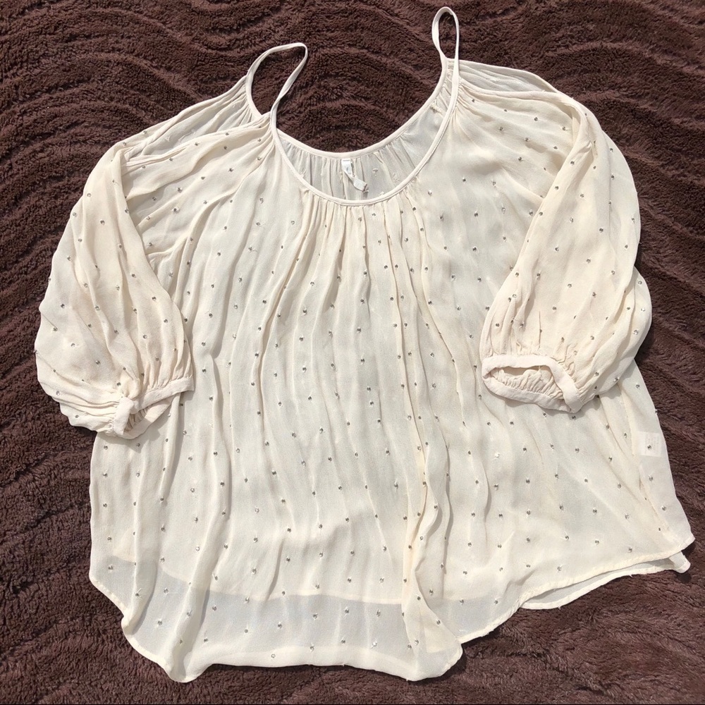 Chiffon blouse with Rhinestones - Picture 2 of 6